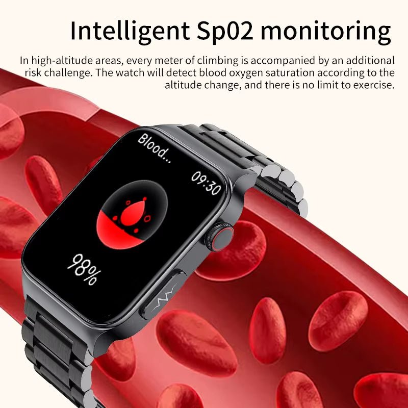 Revolutionary Health & Fitness Smartwatch: Advanced ECG, PPG, and Body Temperature Monitoring with IP68 Waterproof Design.