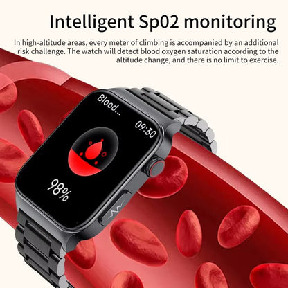 Revolutionary Health & Fitness Smartwatch: Advanced ECG, PPG, and Body Temperature Monitoring with IP68 Waterproof Design.