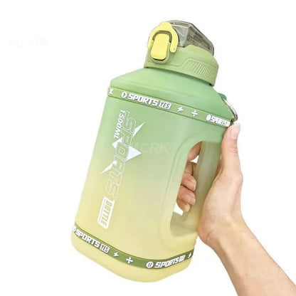 Versatile 1.5L/2.3L Portable Sports Water Bottle with Silicone Straw – Perfect for Fitness and Hydration.